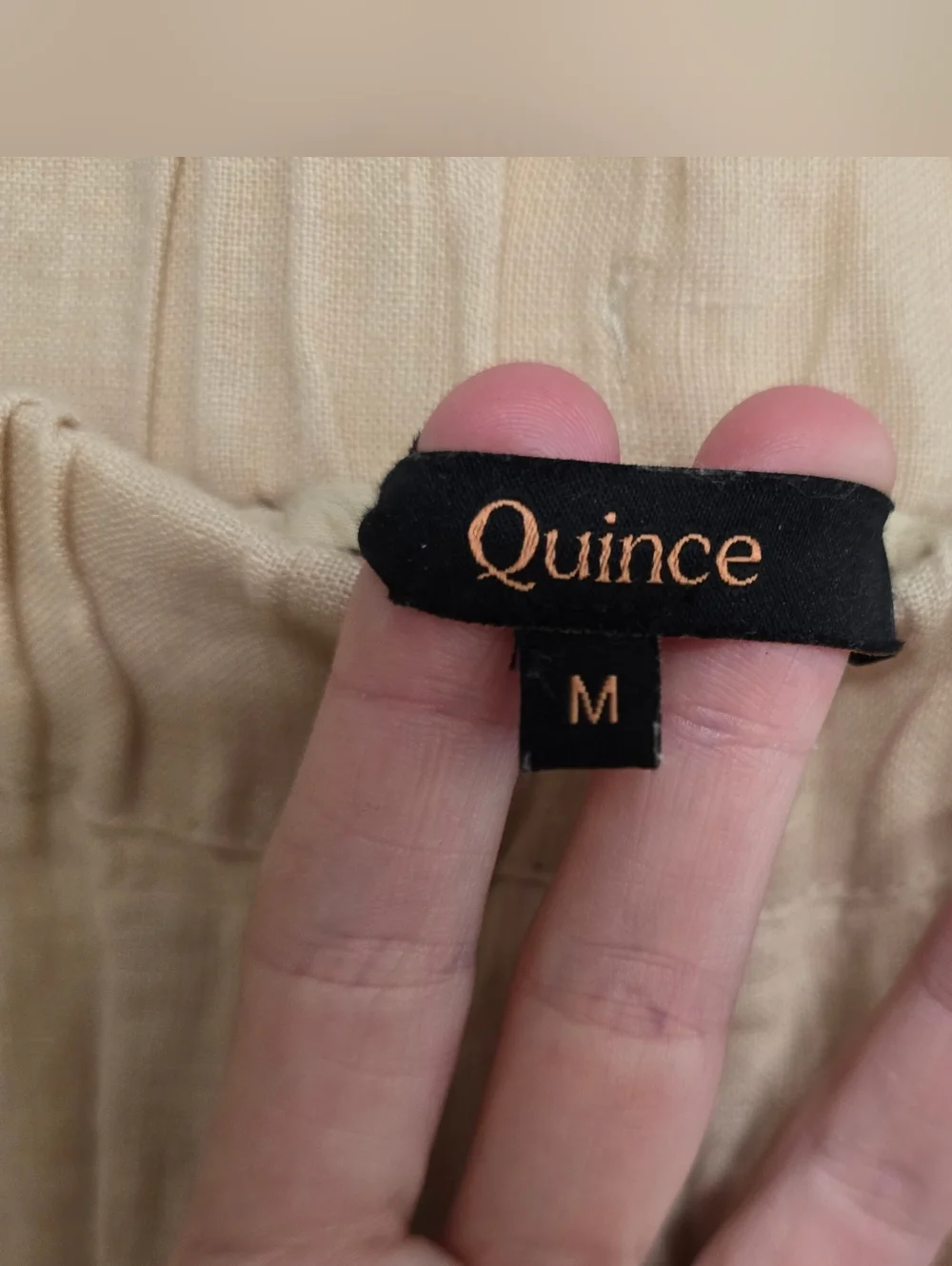 QUINCE 100% European Linen Pants In Flax High Rise. Ankle. Minimalist - Picture 3 of 6